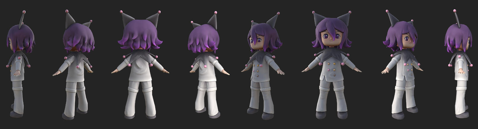 Kokichi mixed with Kurumi model